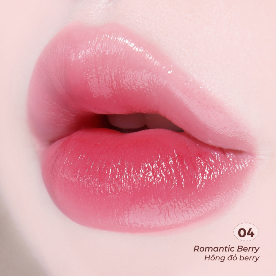 Son nhung lì Lilybyred Balming Dewy Tint 04 Romantic Berry