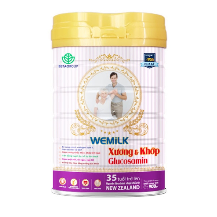 Sữa hạt Wemilk Xương Khớp Glucosamine bổ sung canxi và glucosamin cho xương chắc khỏe (900g)