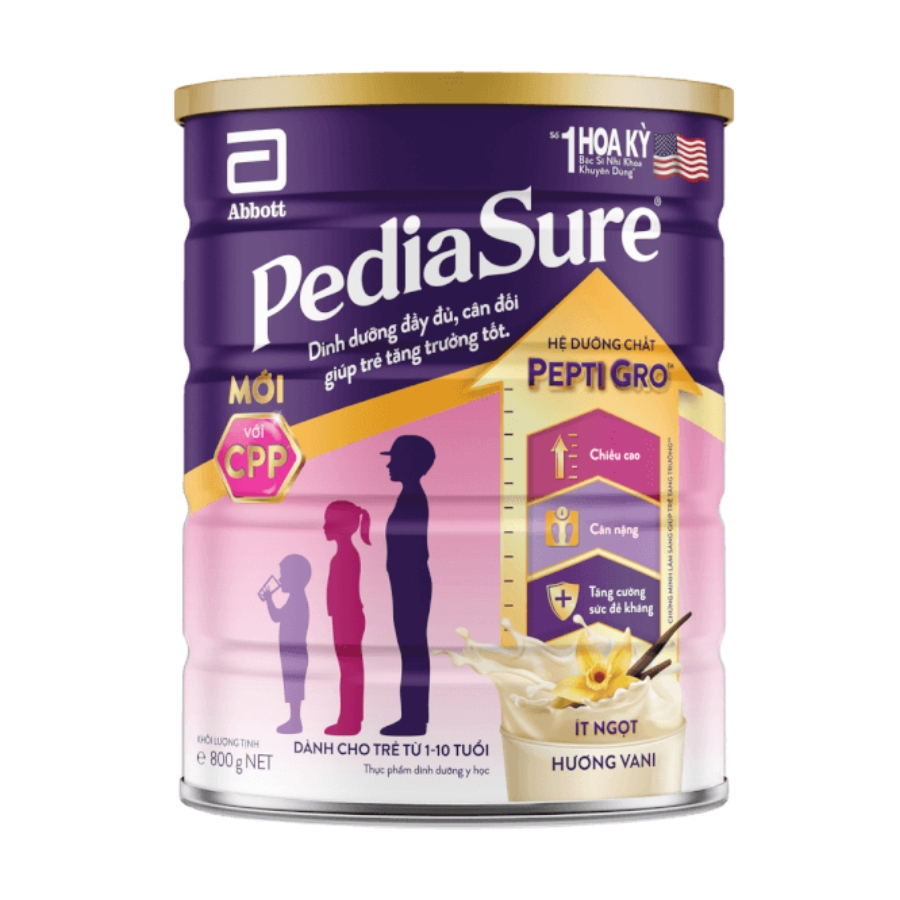 Sữa PediaSure 10+ Hương Vani bổ sung dinh dưỡng cho trẻ từ 10 tuổi (800g)