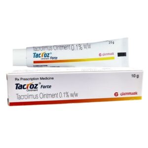 Thuốc mỡ Tacroz Forte 0.1% Glenmark điều trị viêm da dị ứng (10g)