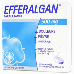 Thuốc Efferalgan 500mg giúp giảm đau, hạ sốt (4 vỉ x 4 viên)