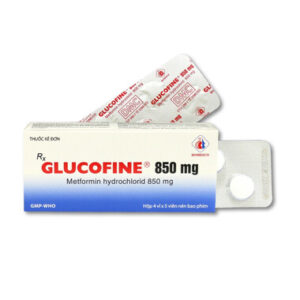 Thuốc Glucofine 850mg điều trị đái tháo đường tuýp 2 (4 vỉ x 5 viên)
