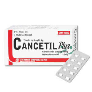 Thuốc hạ huyết áp Cancetil Plus Shinpoong Deawoo điều trị tăng huyết áp (3 vỉ x 10 viên)