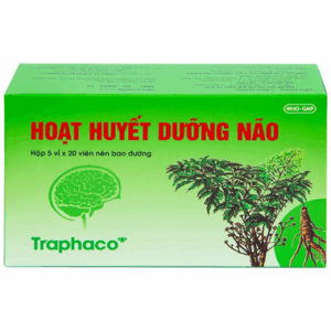 Thuốc Hoạt Huyết Dưỡng Não bao đường Traphaco hỗ trợ điều trị suy giảm trí nhớ