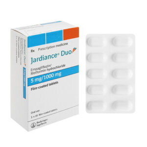 Thuốc Jardiance Duo 5mg/1000mg Boehringer điều trị tiểu đường type 2 (3 vỉ x 10 viên)