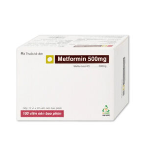 Thuốc Metformin 500mg 1000 TVP điều trị đái tháo đường (10 vỉ x 10 viên)
