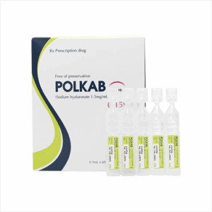 Thuốc nhỏ mắt Polkab 0.15%  điều trị và dự phòng các triệu chứng khô mắt (60 tépx0.5ml)
