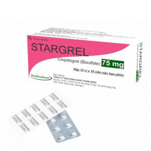 Thuốc Stargrel 75mg - Chống kết tập tiểu cầu dự phòng đột quỵ, nhồi máu cơ tim (Hộp 10 vỉ x 10 viên)