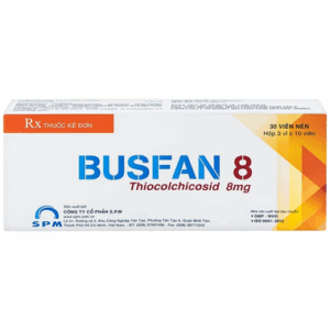 Thuốc Thiocolchicoside 8mg điều trị hỗ trợ giãn cơ trong thoái hóa cột đốt sống  (10 vỉ x 10 viên)