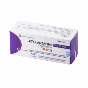 Viên nén A.T Olanzapine ODT 10mg An Thiên điều trị tâm thần phân liệt (10 vỉ x 10 viên)