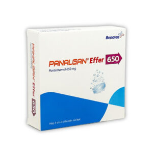 Viên sủi PANALGAN EFFER 650 giảm đau, hạ sốt (4 vỉ x 4 viên)