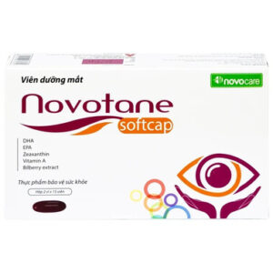 Viên uống Novotane Softcap Novocare bổ sung các thành phần dưỡng chất cho mắt DHA, EPA, Vitamin A (2 vỉ x 15 viên)
