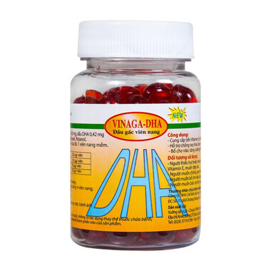 Dầu gấc viên nang Vinaga-DHA: Bổ sung DHA, chống lão hóa, tăng cường thị lực