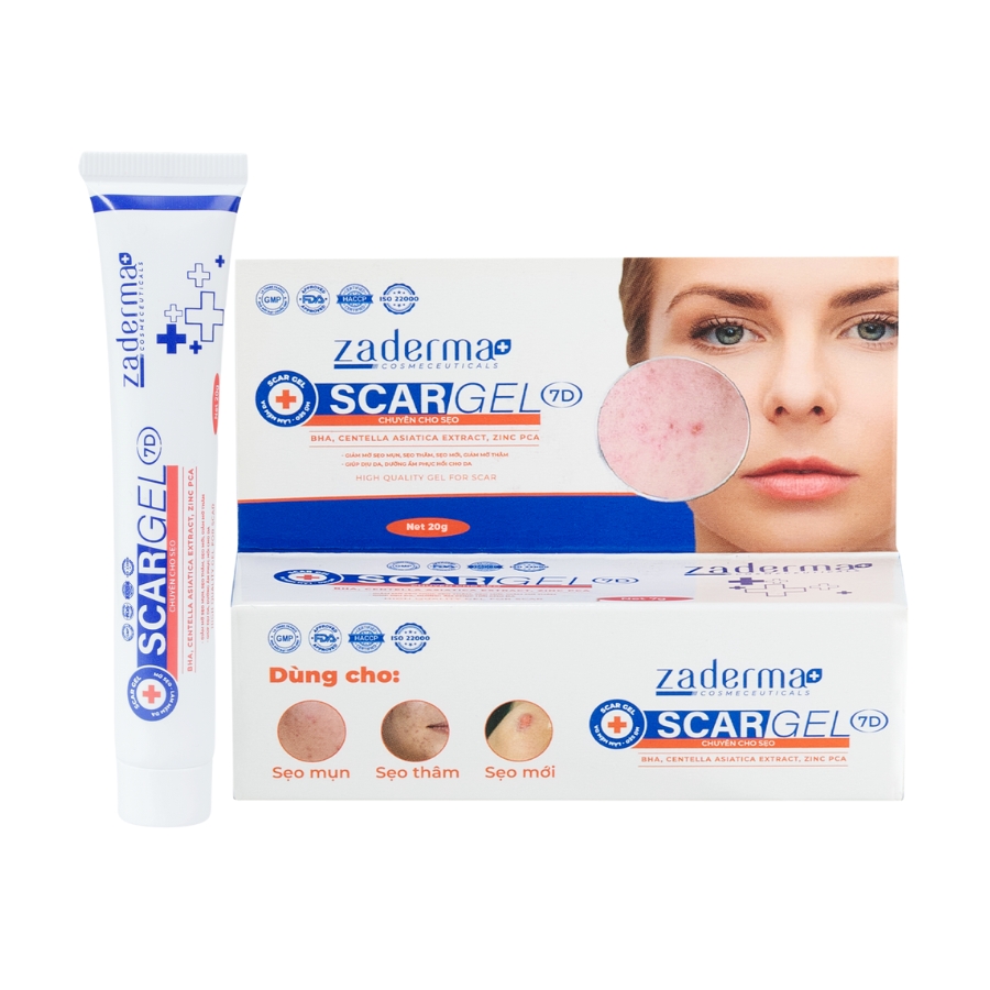 Gel mờ sẹo Zaderma Scar Gel 7D (20g)