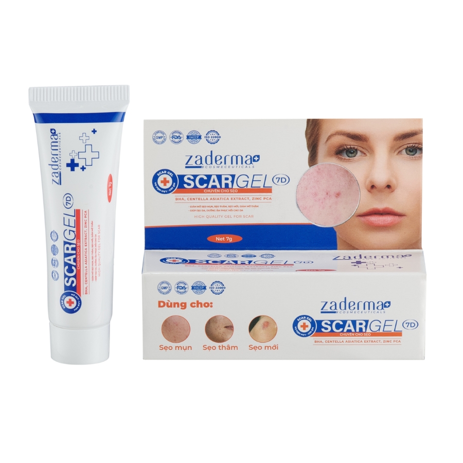 Gel mờ sẹo Zaderma Scar Gel 7D (7g)
